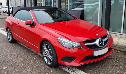 E400 Cabrio in Rot