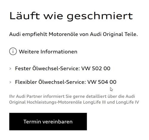 Ölwechsel Audi S8