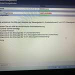 Testroutinen in Xentry zeigt Unstimmigkeiten an.