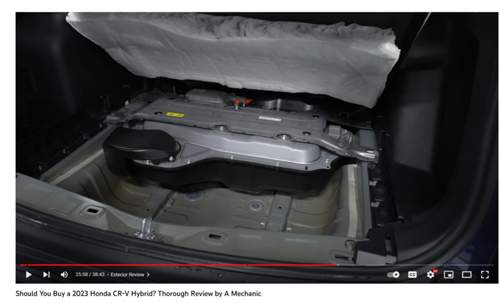 Honda CR-V 2023 Reserveradmulde