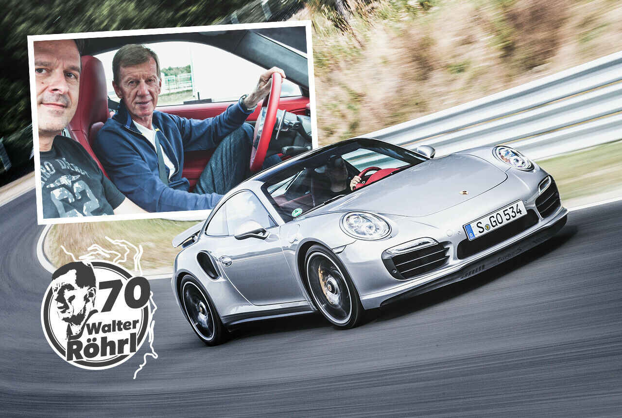 Mit Walter Röhrl pfeilschnell über den Bilster Berg im Porsche 911 Turbo