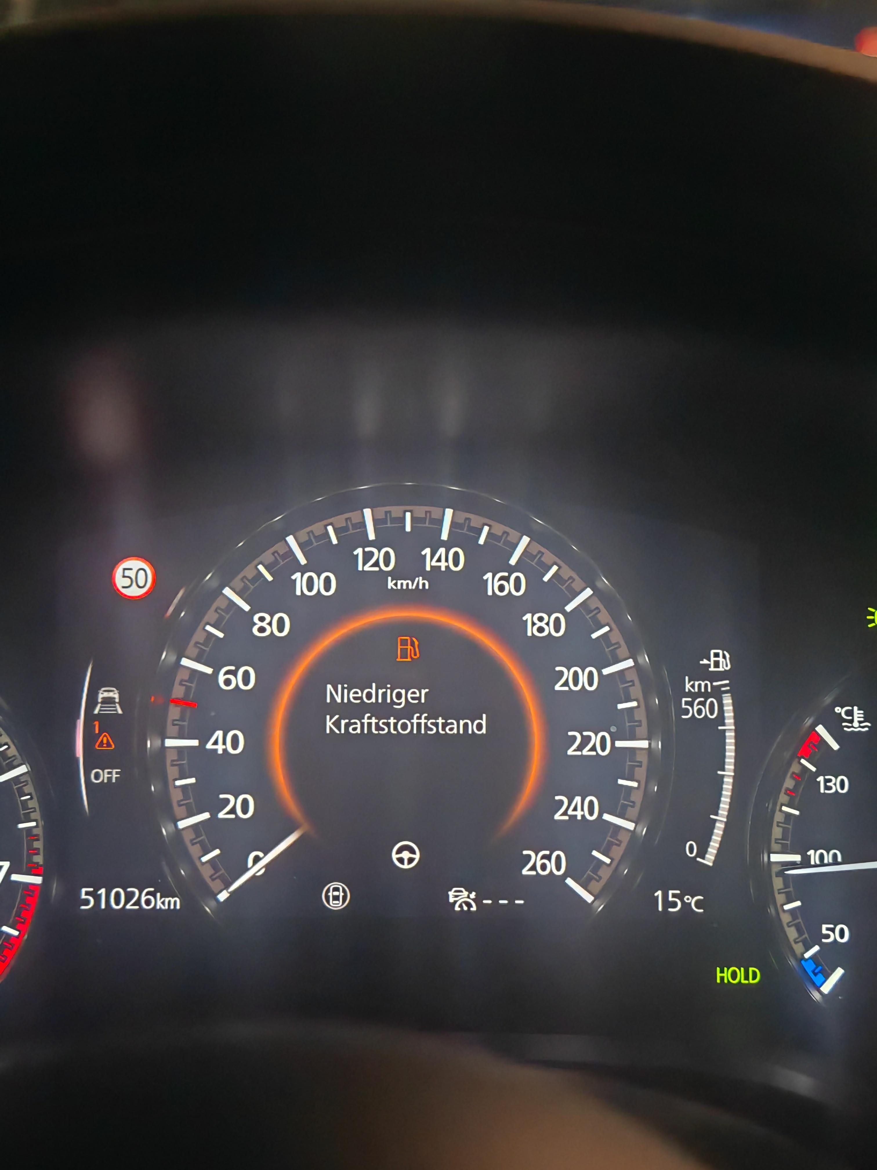 "Niedriger Kraftstoffstand" trotz vollem Tank