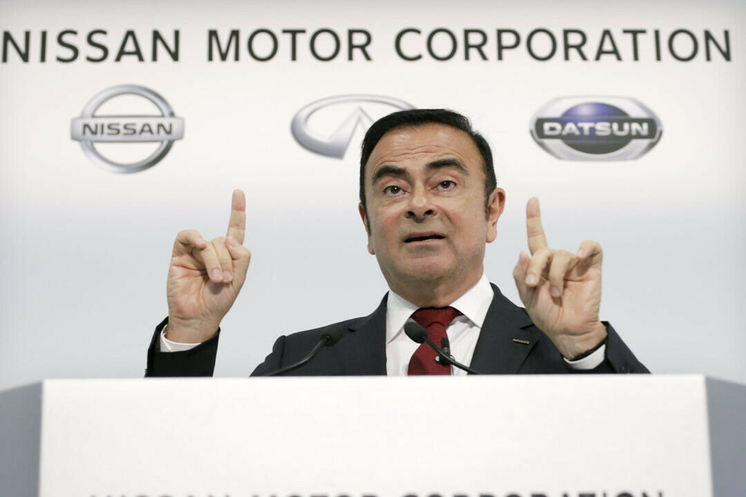 Der Konzernchef Carlos Goshn verkündet, dass Nissan seinen Umsatz und Gewinn deutlich steigern konnte