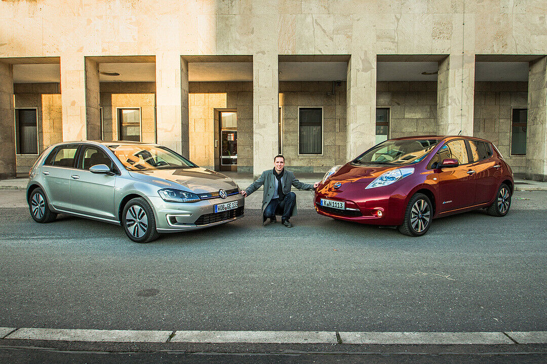 VW E-Golf gegen Nissan Leaf - wer ist das bessere Elektroauto?
