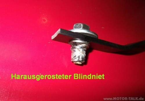 Blindnietbefestigung