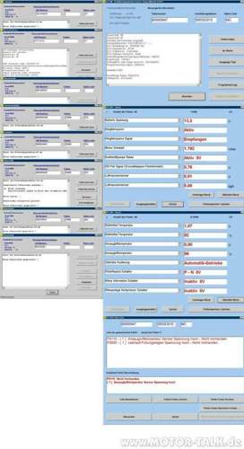 OBD2 Protokoll Ausgabe Beispiele