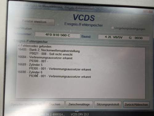 VCDS Fehler