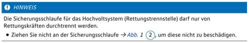 Hochvolt-Schlaue ID.3 Kofferraum