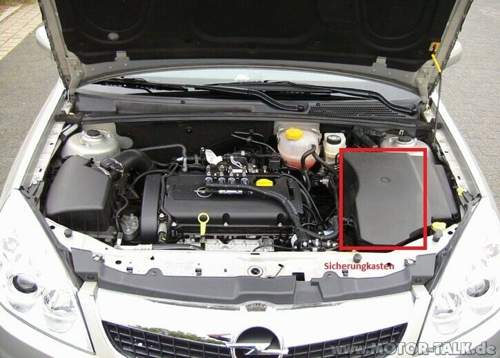 Motorraum-vectra