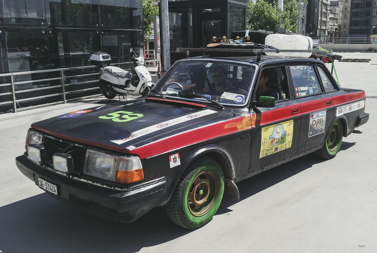 Allgäu-Orient-Rallye: Auch Volvo 240er fuhren mit