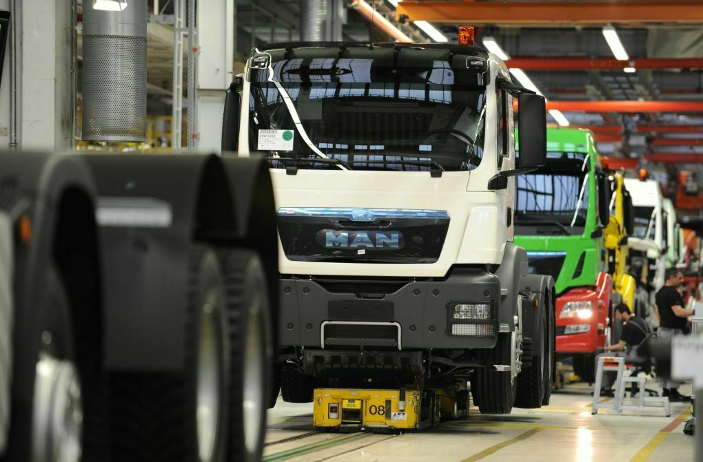 Der deutsche Hersteller MAN profitiert von der hohen Nachfrage nach schweren Lkw, genau wie Daimler