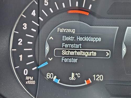 Bild 2 - Einstellung im Fahrzeugmenü