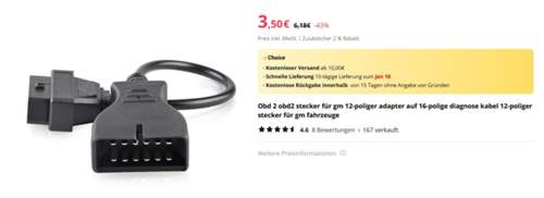 12pin Stecker