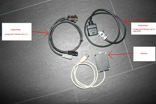 Adapterkabel und Interface