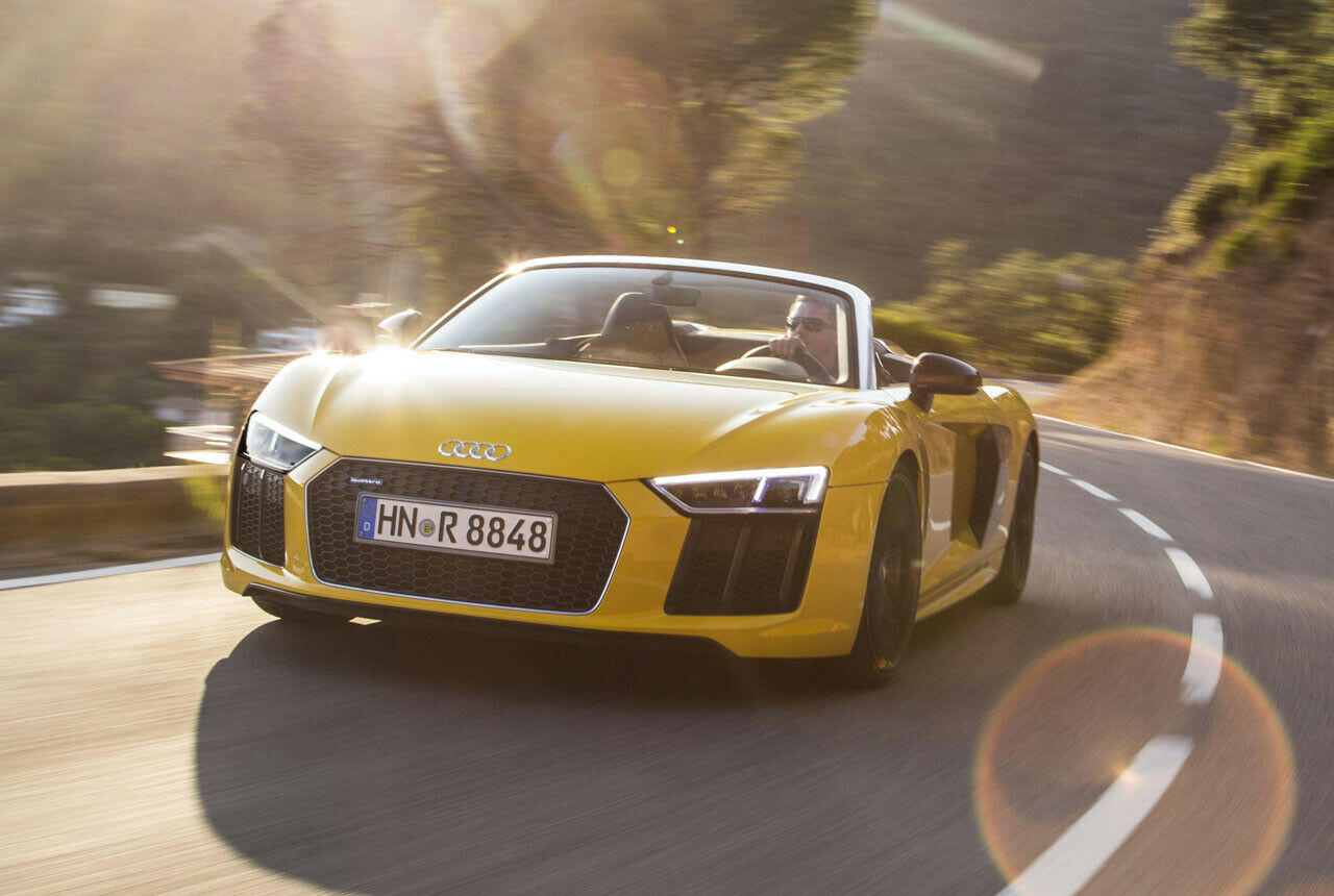 Audi R8 Spyder 2016: Den "Plus"-Motor mit 610 PS bietet Audi nur im Coupé an. Beim Spyder ist bei 540 PS Schluss, vorläufig