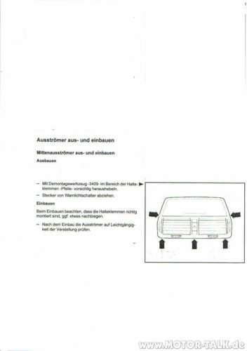 Ausbau-mittelausstroemer