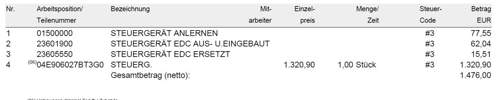 KV Steuergerät