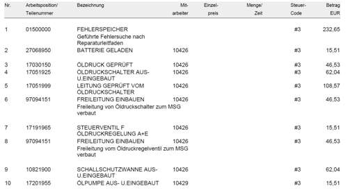 Proformarechnung 1