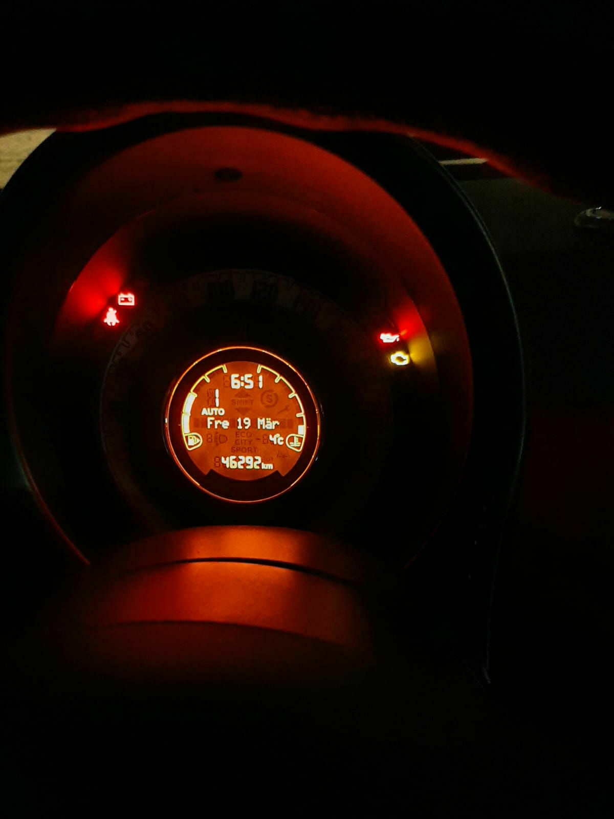 Ölstand Fiat 500