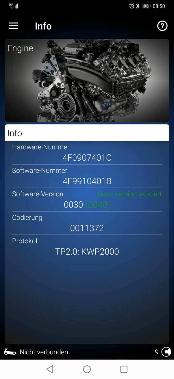 Ölverdünnung 3,0 TDI