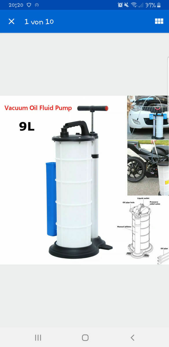 Ölwechsel mit Pumpe