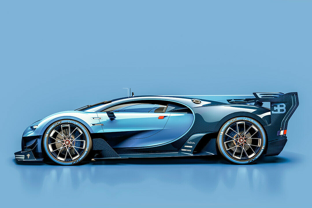 Hinweise auf das Aussehen des Chiron gibt bisher nur die Studie "Vision Gran Turismo". Sie fährt mir dem W16-Motor des Veyron