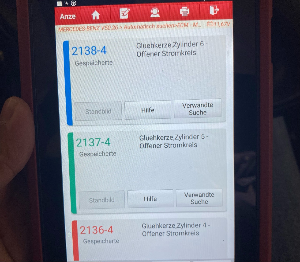 OM 642 Glühkerze wechseln