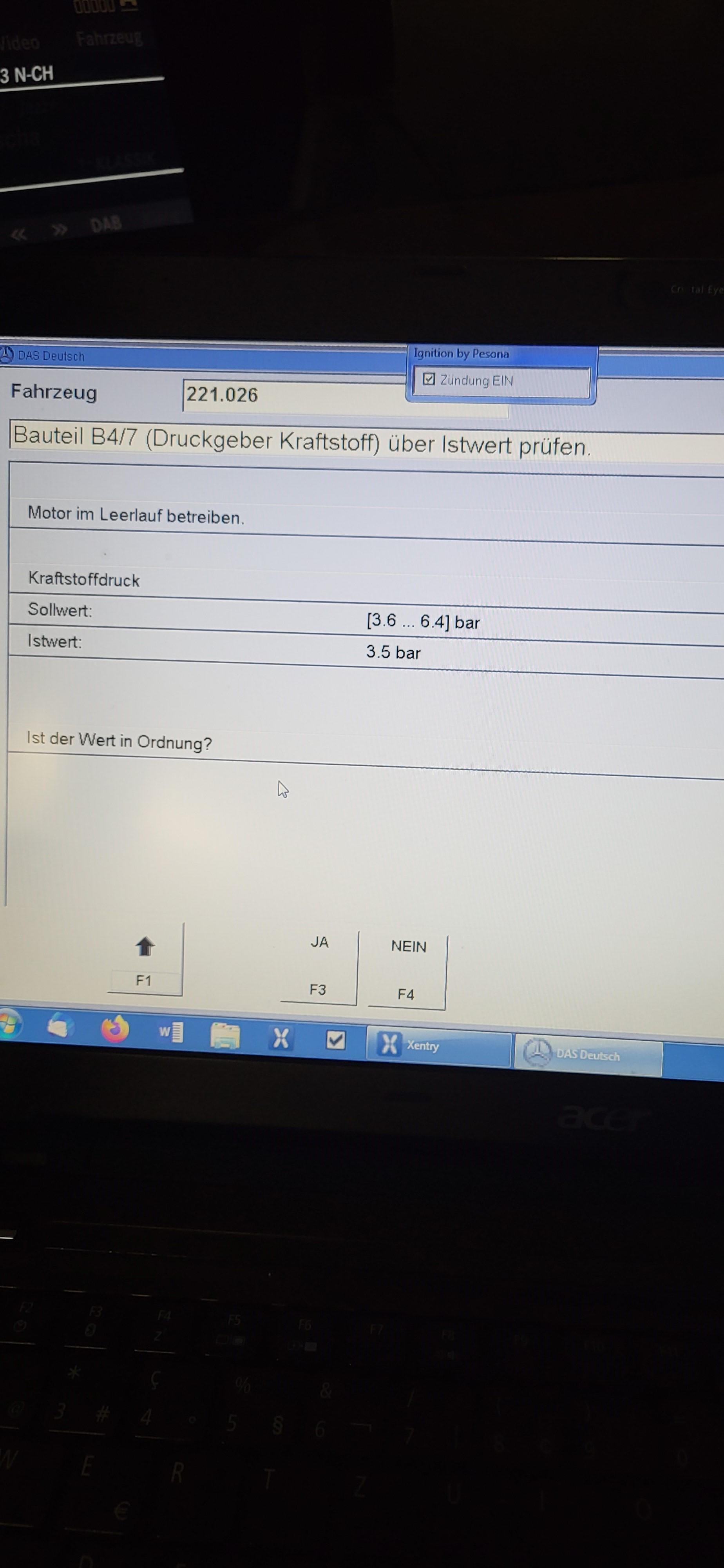 OM642 Krafstoffdruck niedrig, startet nicht sofort