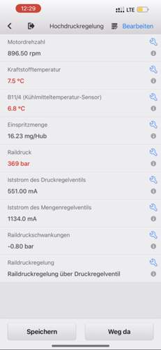 Hochdruckregelung
