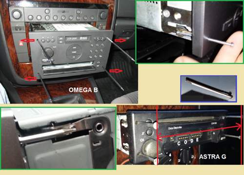Radio-ausbauen mit Nägeln