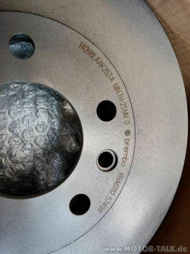 Brembo wärmebehandelt und lackiert