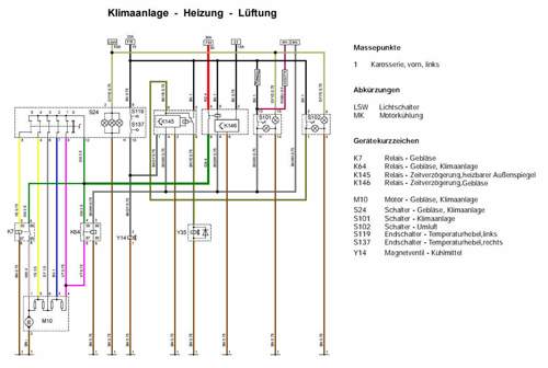 Klima-Gebläsesteuerung ab Mj.98