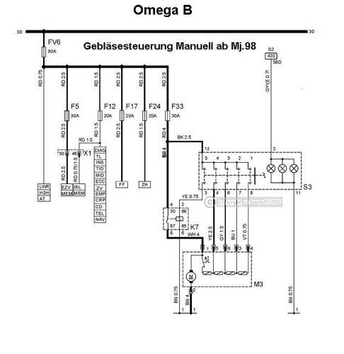Gebläsesteuerung ab Mj.98