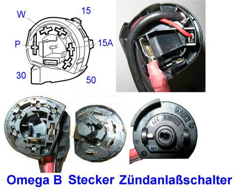 Zündanlaßschalter und Stecker