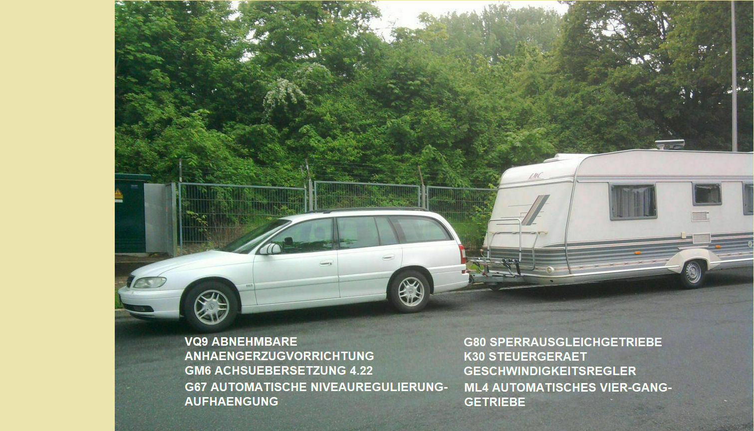 Omega B - FL - Irmscher Heckstoßstange Doppelrohr Limo - Selbstbau