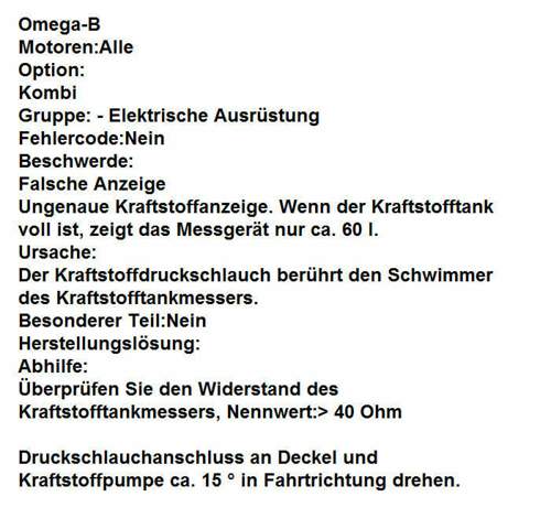 Tankanzeige-ungenau