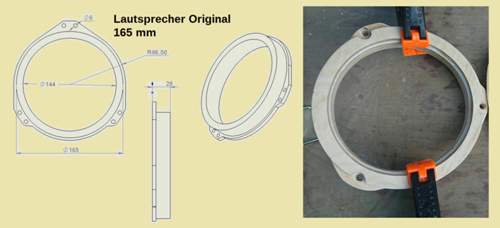 Lautsprecher-165mm-adapter