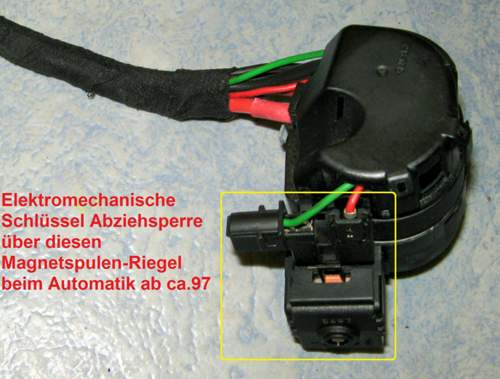 Schluessel-abziehsperre