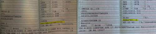 Fzg schein FL und VFL