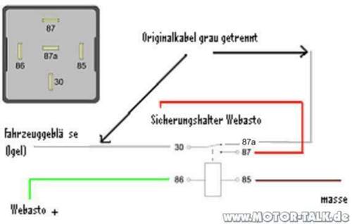 Relais-standheizung-webasto