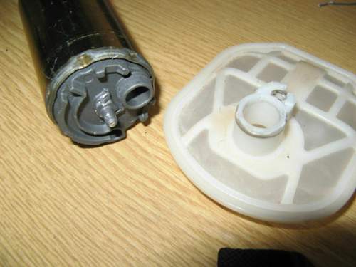 E-Gas Pumpe und Sieb
