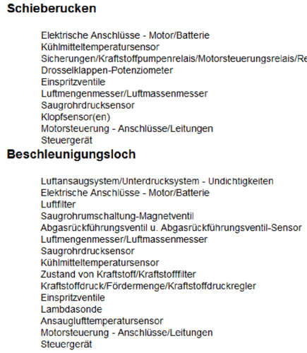 Motor-beschleunigungsloch