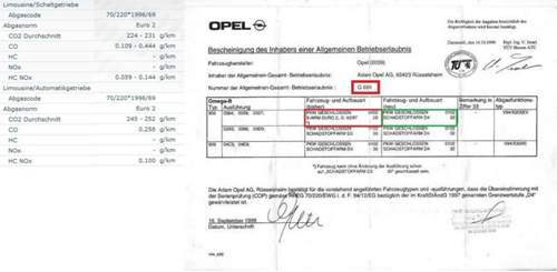 Abgasnorm-opel-omega-b-aendern