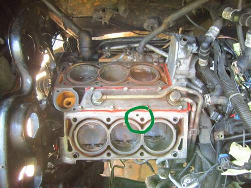 Motor offen draufsicht