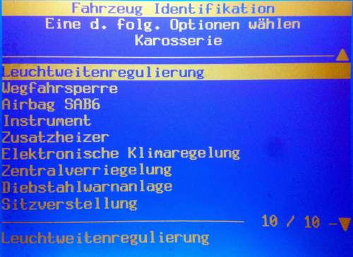 Tech II OBD Diagnose ALWR System