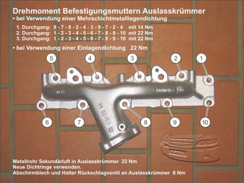 R4-16V Krümmer X20XEV / X22XE