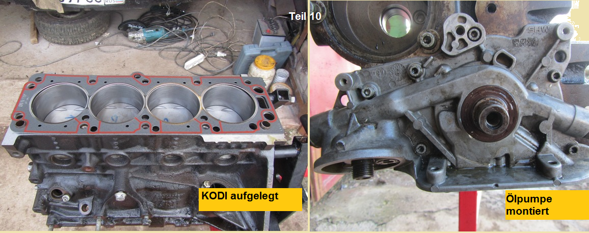 Omega B - Z22XE - Kurbelwellen-Simmering, vorne, tauschen