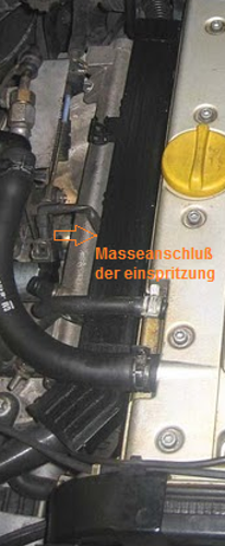 Masseanschluss-einspritzung