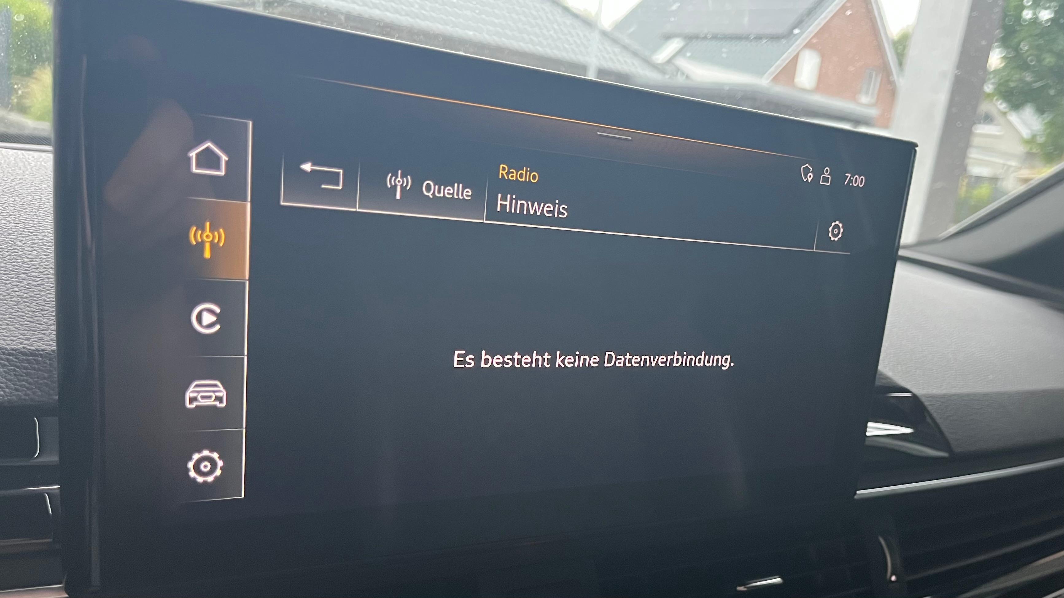 Onlineradio nicht verfügbar trotz aktiver Datenverbindung