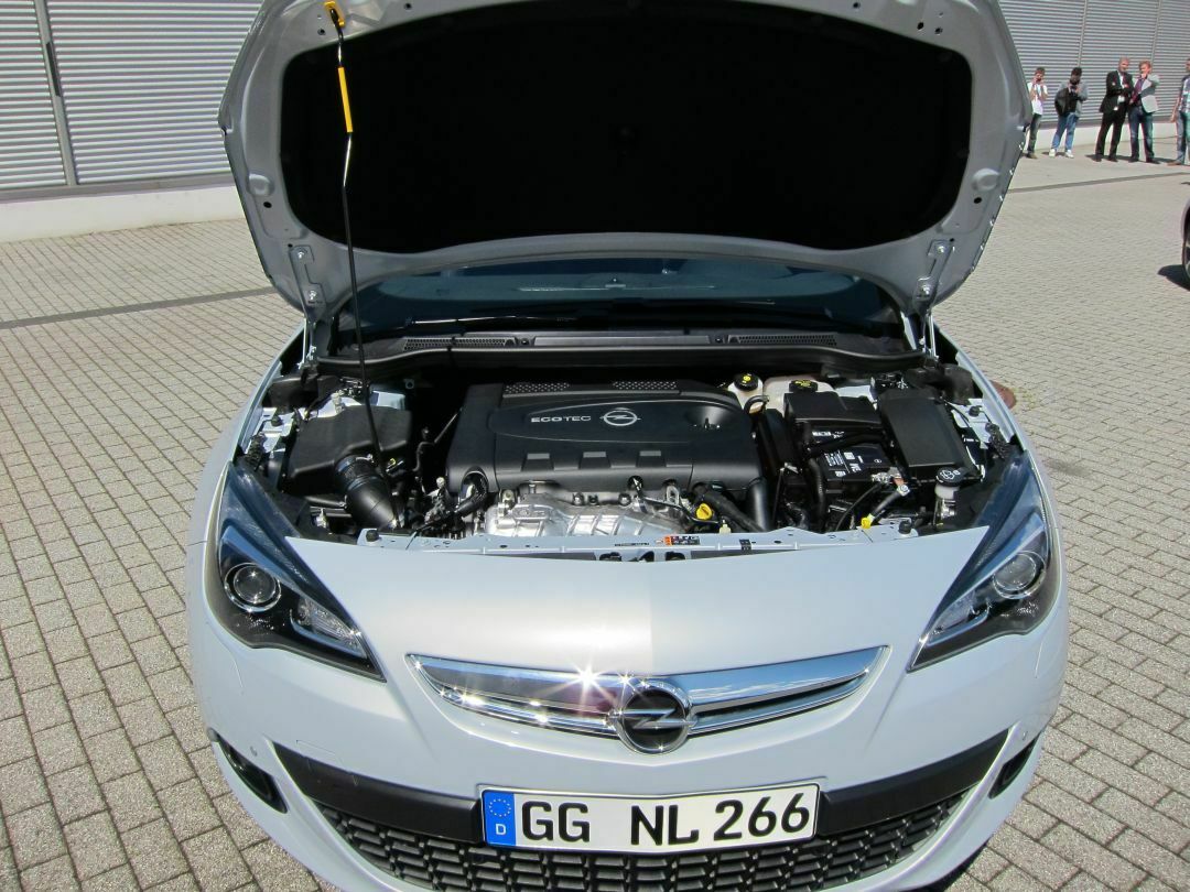 Blick unter die Motorhaube